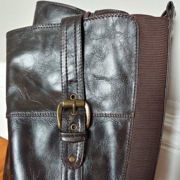 Wear Ever Gabby Faux Leather Knee High Boots - Picture 7 of 8